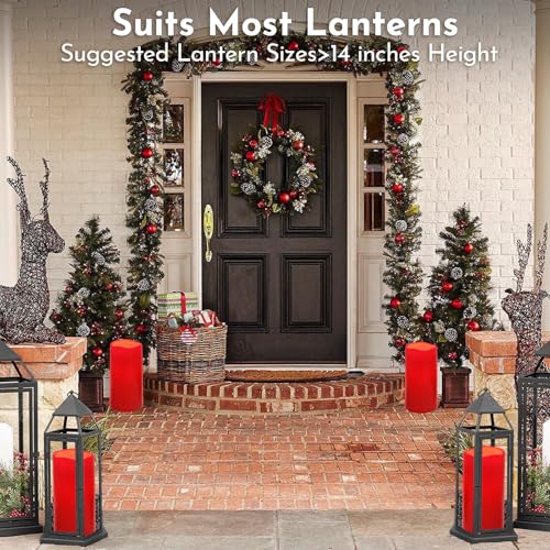 8" x 4" Large Outdoor Flameless Candles (2 Count)