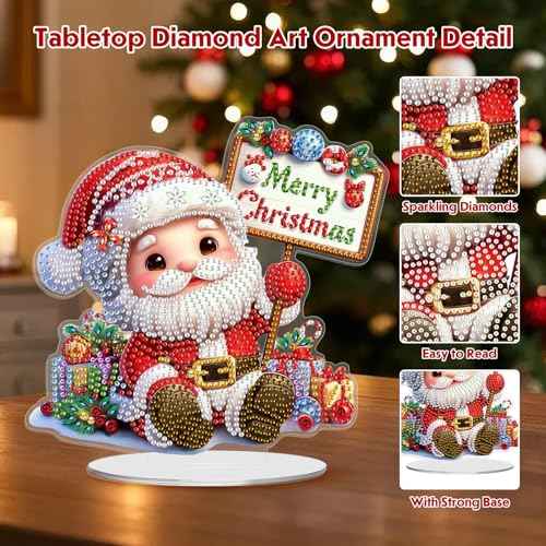 Christmas Santa Claus Diamond Art Tabletop Kits