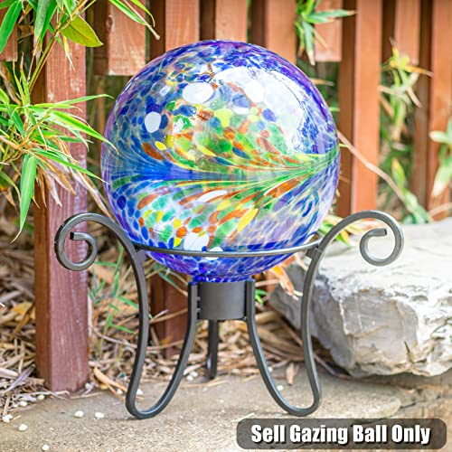 Gazing Ball Glass Gazing Balls Garden Globe Outdoor Decor 10" Blue