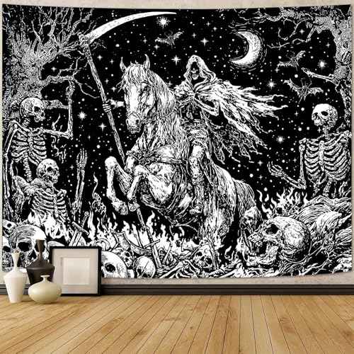 Gothic Skeleton Tapestry