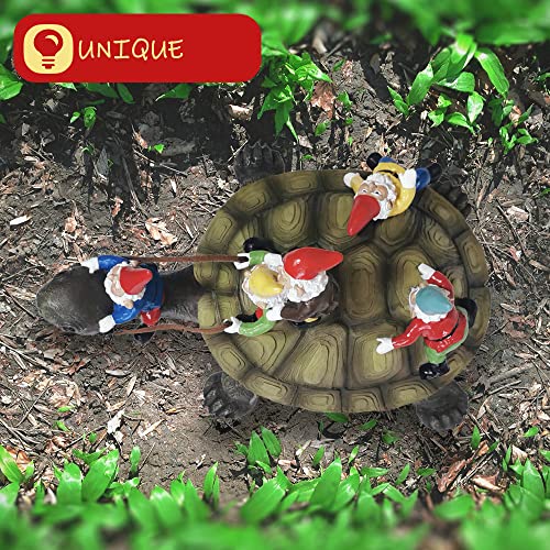Garden Gnomes Decorations for Yard Statues Turtle Outdoor Decor
