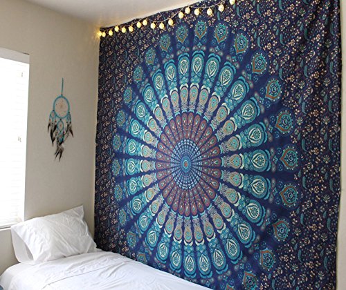 Blue Turquoise Tapestry
