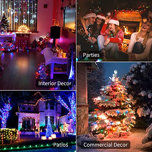 Christmas Lights 4 Pack 50 LED 18 FT Battery Powered Multicolor (4 Count)