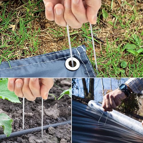 6 Inch Landscape Staples (125 Count)