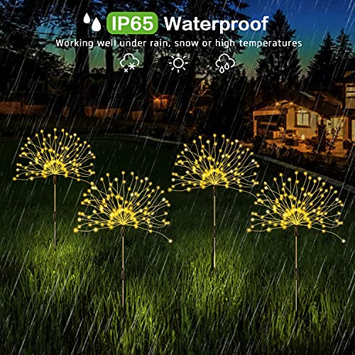 Solar Outdoor Warm White Garden Lights (4 Count)
