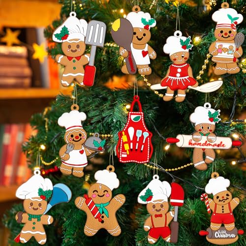 36pcs Gingerbread Christmas Decoration for Tree (36 Count)