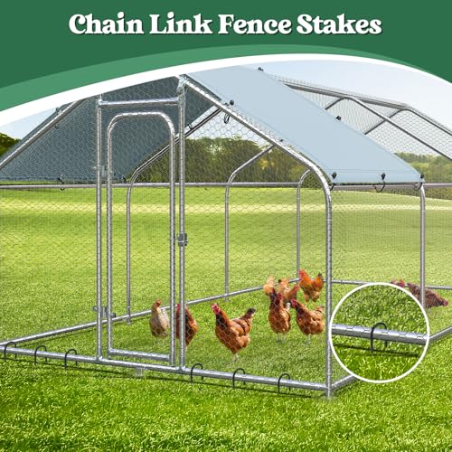12 inches 12 Pack Trampoline Stakes Anchors High Wind Stake Heavy Duty U Hooks for Ground Lawn Garden Yard Stakes for Decorations Swing Set Shed (12 Count)