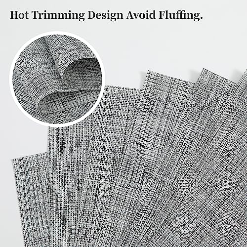 Linen Grey Placemats Set of 6 (6 Count)