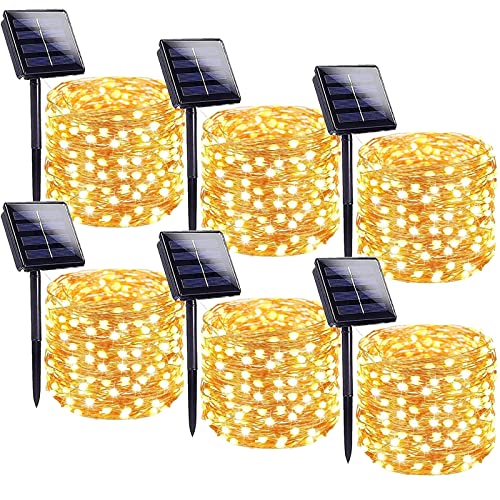 Solar String Lights Outdoor (6 Count)