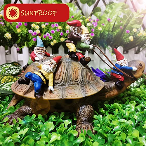Garden Gnomes Decorations for Yard Statues Turtle Outdoor Decor