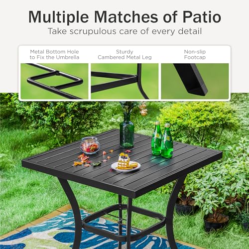 Outdoor Bar Table 31" Square 36" Height