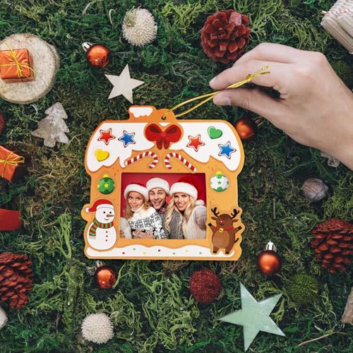 28 Pack Christmas Picture Frame Craft Kits for Kids (28 Count)