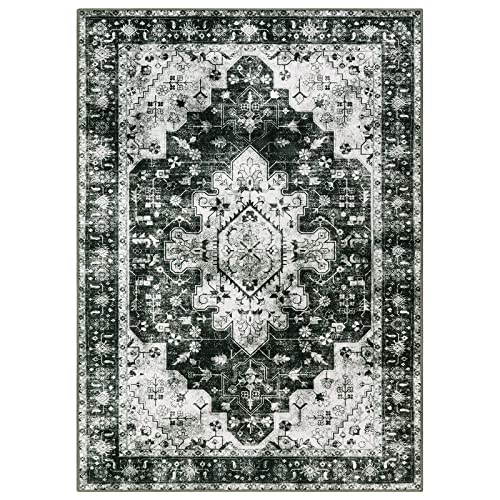 Ultra Thin Washable Vintage 5x7 Area Rugs