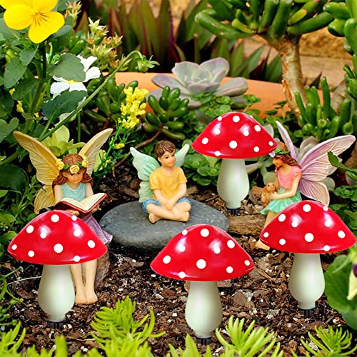 8 Pack Red Solar Mushroom Lamp (8 Count)