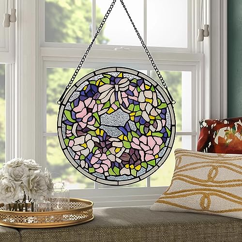 Handcrafted Stained Glass Window Panel