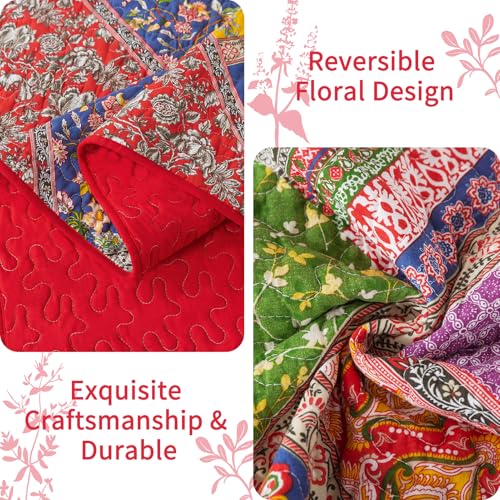 100% Cotton Face Quilt Queen Size Set