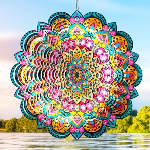 Wind Spinners Outdoor Mandala Lucky Star