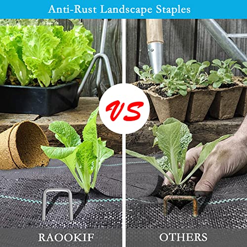 8 Inch Galvanized Garden Landscape Staples (100 Count)