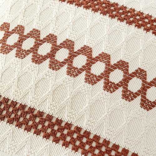 Set of 2 Fall Rust Decorative Pillow Covers 18x18 (2 Count)