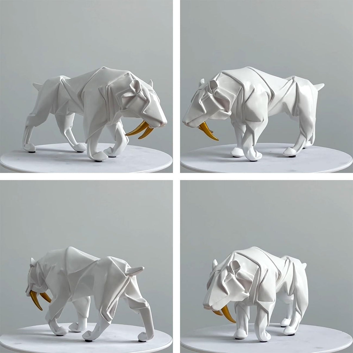Panther Statue Sculpture Animal Figurine Modern Home Decor 9.8 Inch