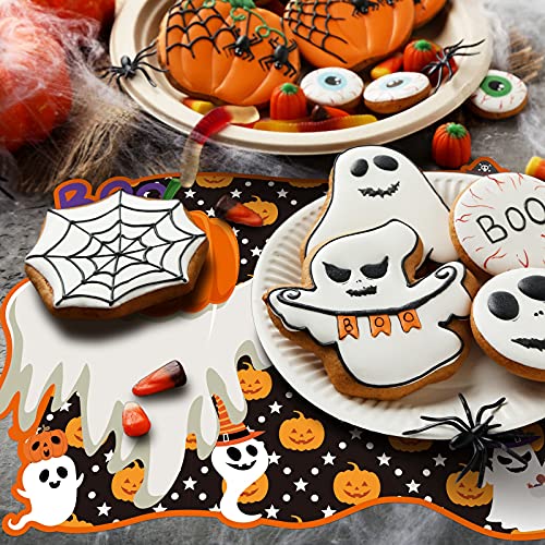 6 Pack Halloween Plastic Placemats Pumpkin Spider Ghost Table Mats (6 Count)