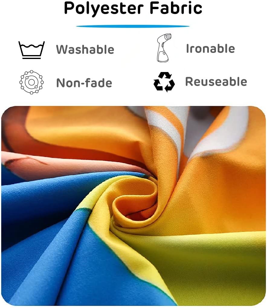 Loccor 7x5ft Tie Dye Tapestry Red Yellow Orange Blue Swirl Vortex Psychedelic Abstract Tapestry Bedroom Living Room College Hippie Bohemian Wall Hanging （Pattern Painted on Polyester Fabric） - HavenBliss Decor