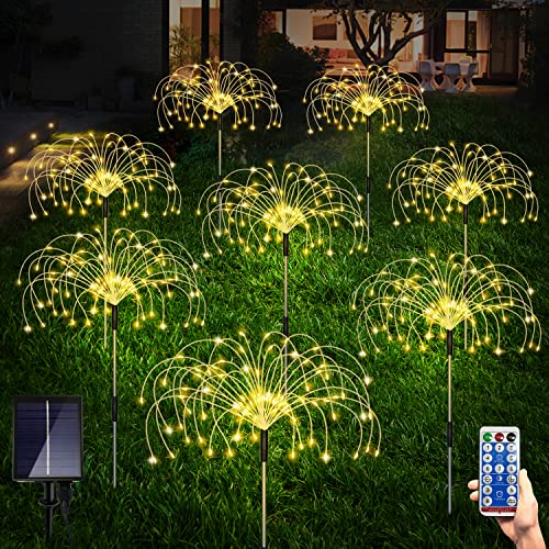 8 Pack Outdoor Solar Garden Lights (8 Count)
