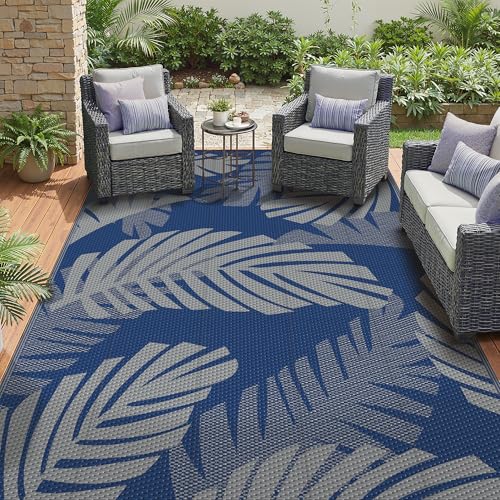 Outdoor Rug Waterproof Plastic Rugs for Patio (108 Sq Ft)