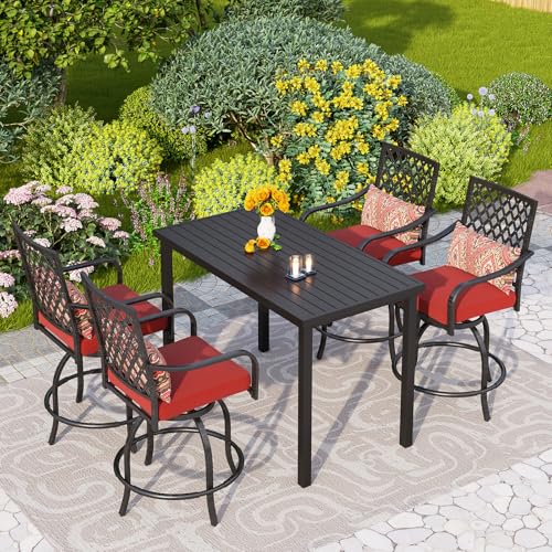 5 Piece Patio Bar Height Dining Set (5 Count)