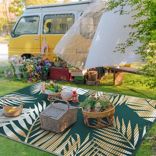 Outdoor Rug Waterproof Plastic Rugs for Patio (54 Sq Ft)