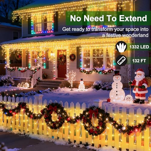 1332 LED 132FT Christmas Lights (132 Foot)