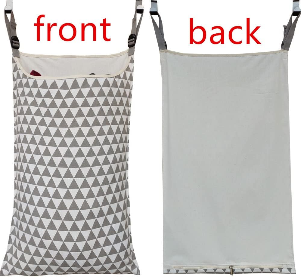 Adjustable Space Saving Door Hanging Laundry Hamper Bag with Over Door Hooks for Dirty Laundry - HavenBliss Decor