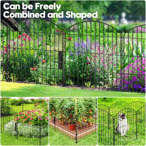 Decorative Garden Fence with gate 32in (26.7 Sq Ft)