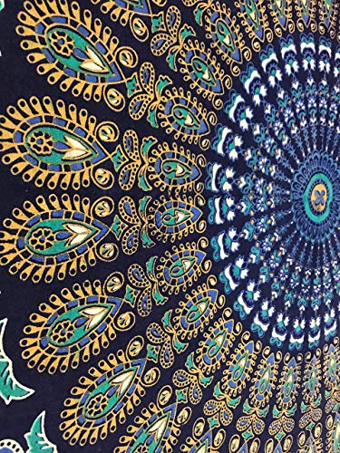 Rajsee Blue Mandala Tapestry for Bedroom