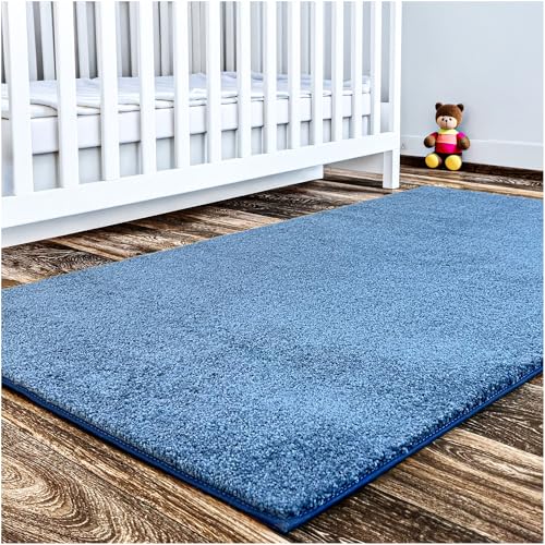 Soft & Colorful 9' Round Kids Classroom Area Rug