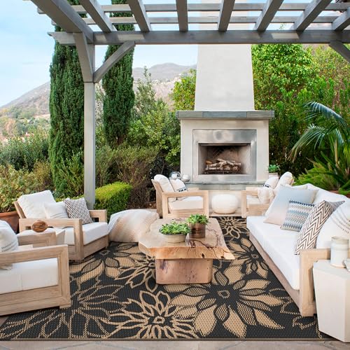 Outdoor Rug Waterproof Plastic Rugs for Patio (108 Sq Ft)