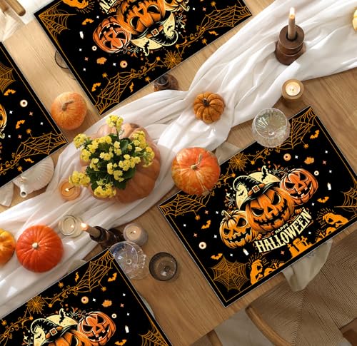 Halloween Spooky Placemats Set of 4 (4 Count)