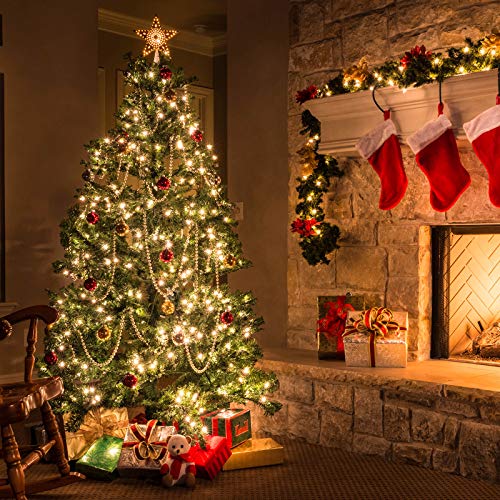Battery Operated Christmas Lights 2 Pack 18 FT 50 LED Warm White (50 Count)