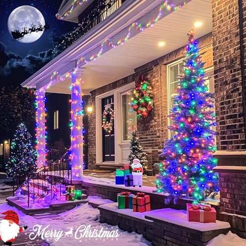 Connectable 100 LED Multicolor Christmas Lights for Tree (33 Foot)