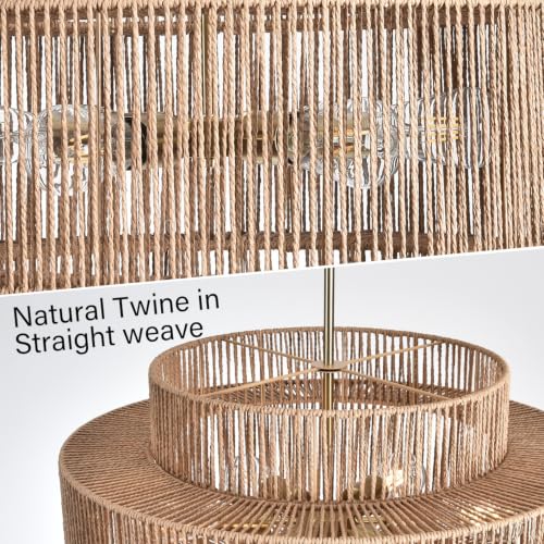 4 Light Boho Chandelier for Dining Room 3