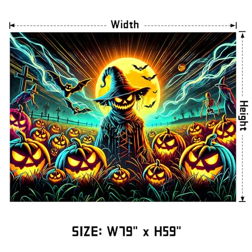 UV Reactive Halloween Tapestry