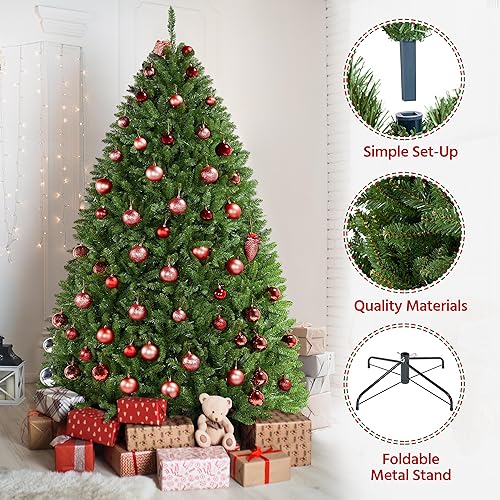Christmas Tree 6ft Unlit Full Artificial Thick Xmas Tree