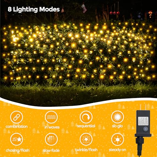 Outdoor Christmas Lights 200LED F8 Big Bulbs
