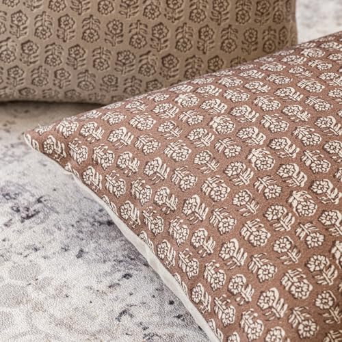 Floral Print Throw Pillow Covers 18×18 Inch (2 Count)