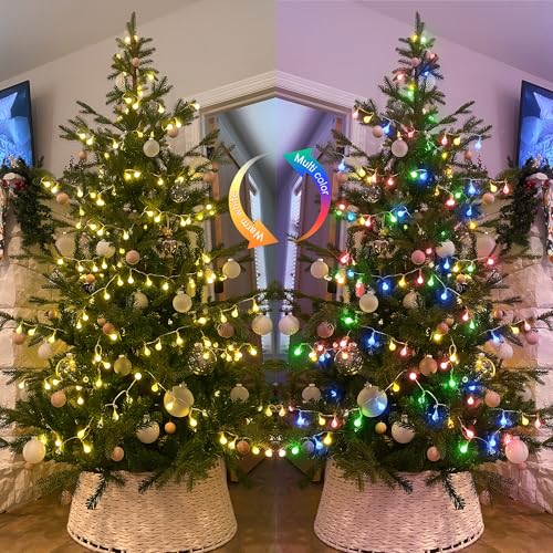 Globe String Lights Indoor Color Changing Christmas Lights Plug in