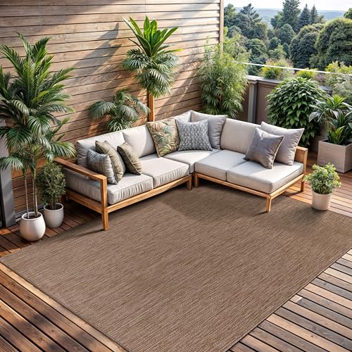 Outdoor Rug 9x12 Modern Area Rugs for Large Indoor and Outdoor Patios and Porches (107.9997 Sq Ft)