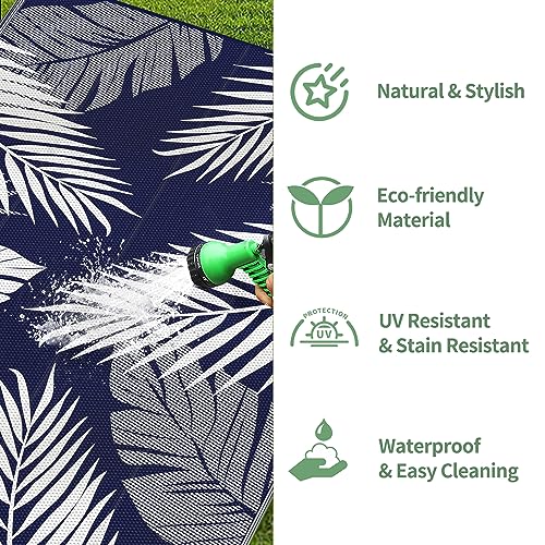 Outdoor Rug Waterproof Plastic Rugs for Patio