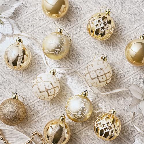 30ct Christmas Tree Decorations Ball Ornaments 2 Inches (30 Count)