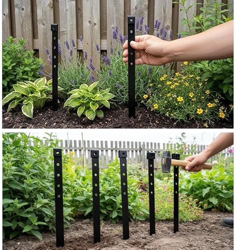 24 PCS10”Metal Landscape Edging Stakes
