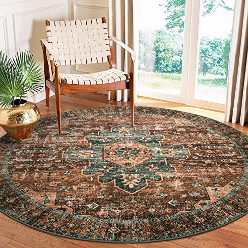 Ultra Thin Washable Round Rug